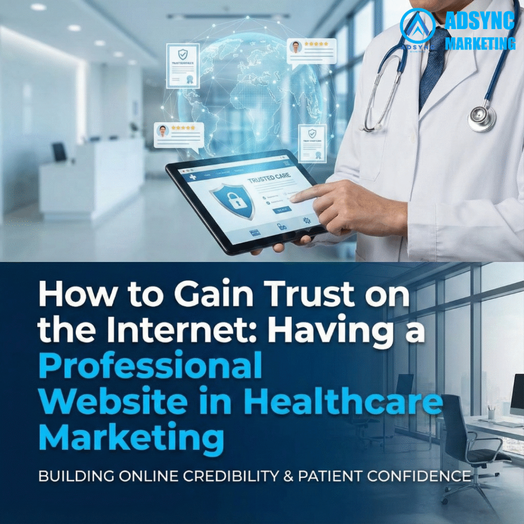 professional healthcare website design trust