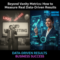 Home measuring real data driven results in digital marketing